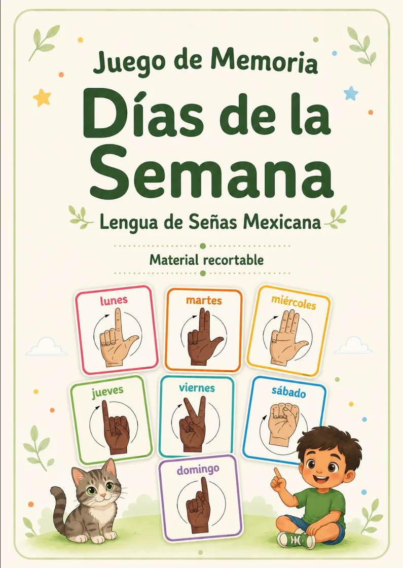 Juego de Memoria — Días de la Semana